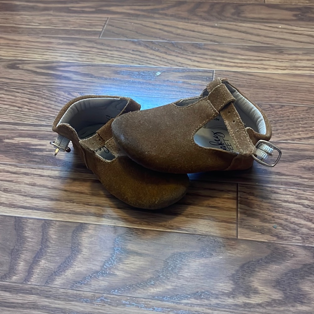 Brown suede
